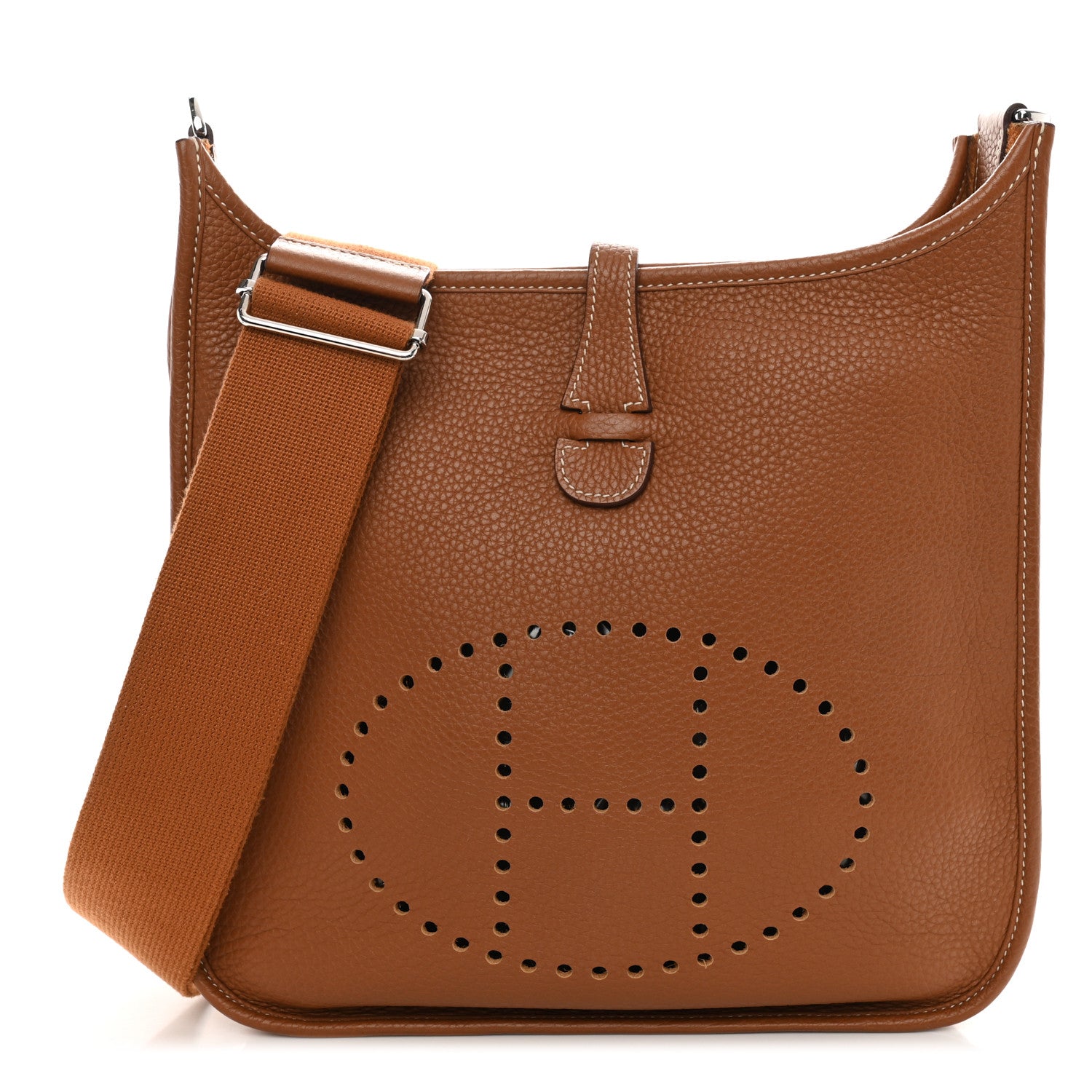 Hermes Taurillon Clemence Evelyne III PM Gold 1 of 10