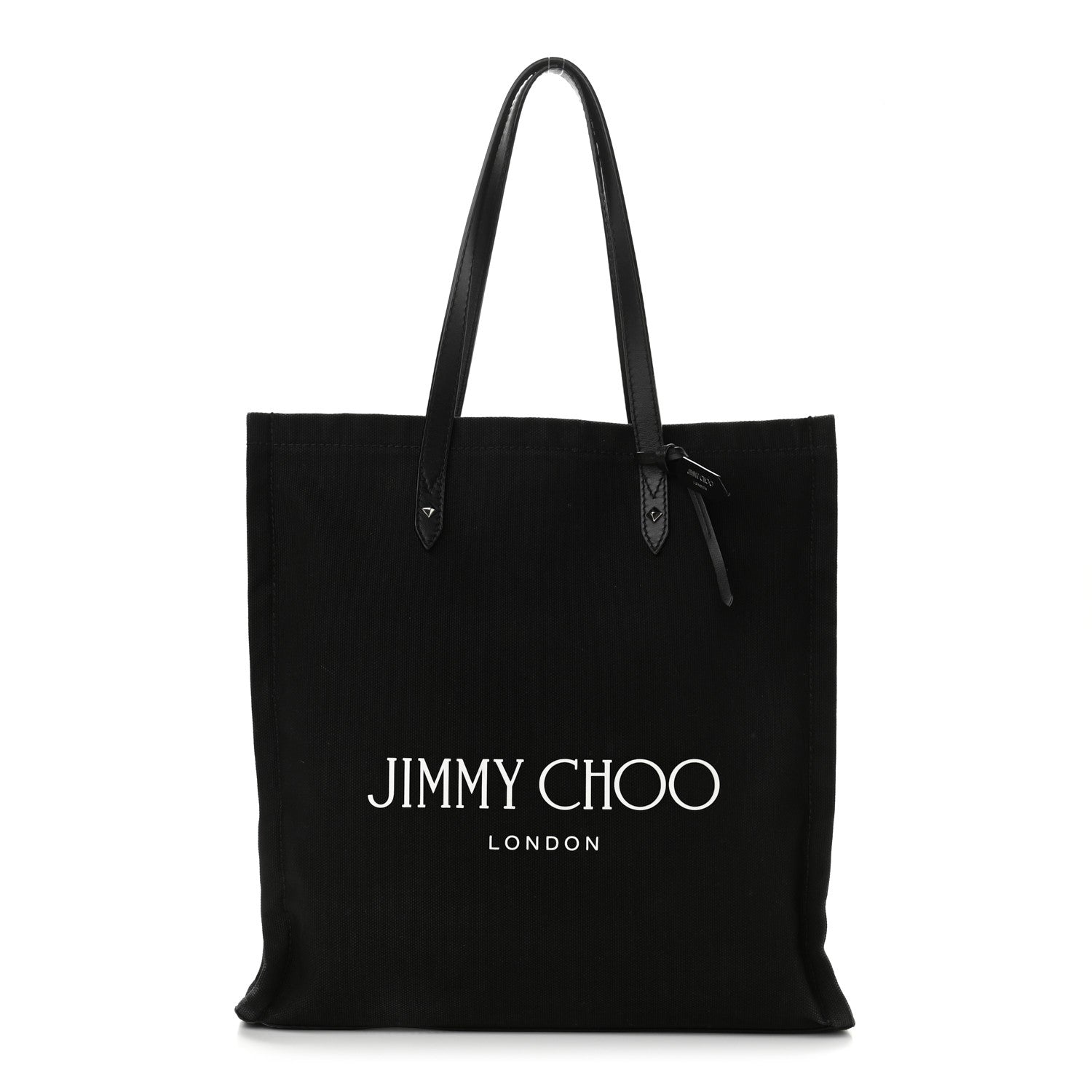 Jimmy Choo Canvas Logo Tote Black 1 of 11