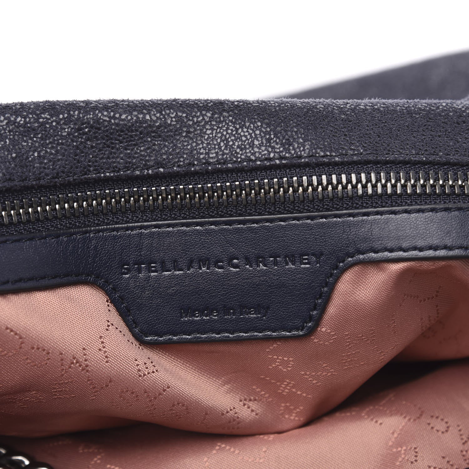 Stella McCartney Shaggy Deer Falabella Fold Over Tote Navy 6 of 9