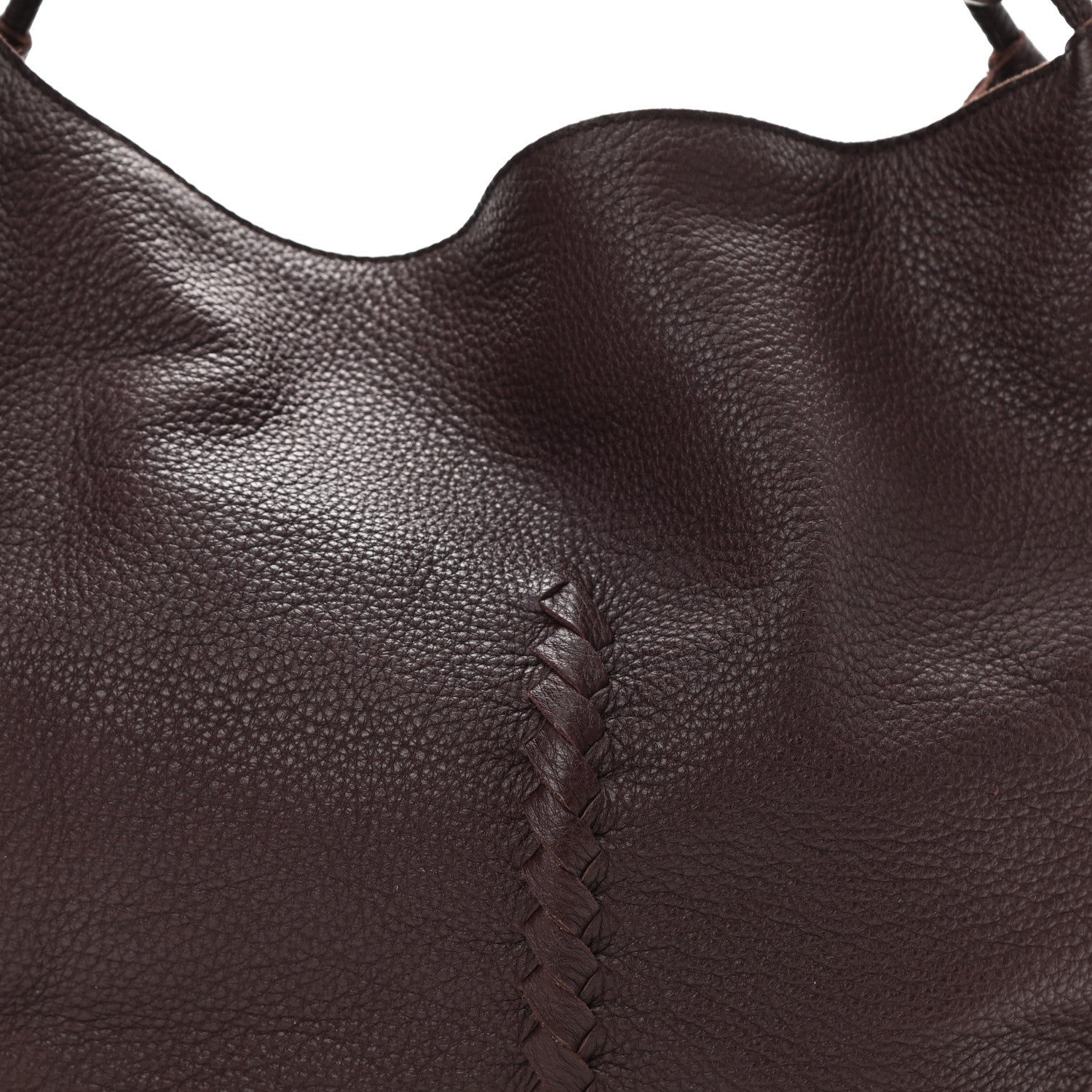 Bottega Veneta Washed Cervo Deerskin Hobo Burgundy 7 of 9