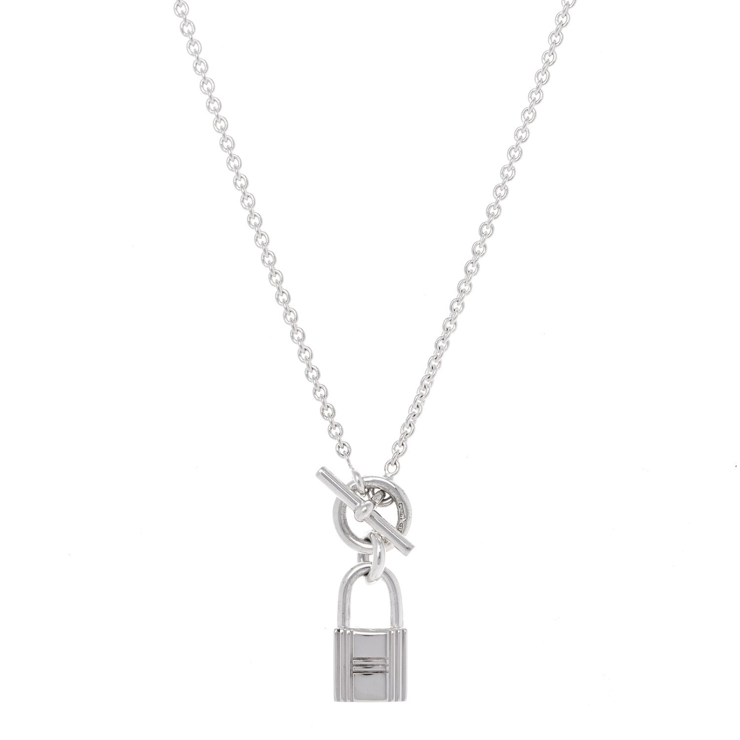 Sterling Silver Cadenas Kelly Lock Pendant Necklace
