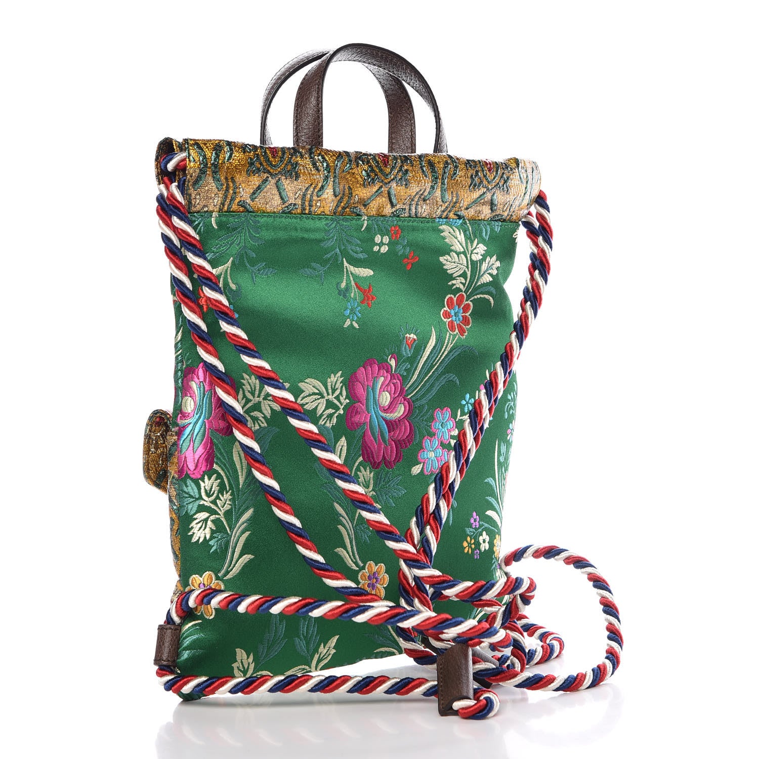 Gucci Brocade Modern Future Drawstring Backpack Multicolor 3 of 7