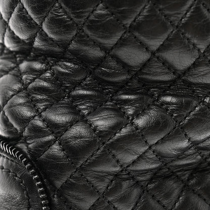 Chanel Calfskin Quilted Biker Boots 40 Black 10 of 11