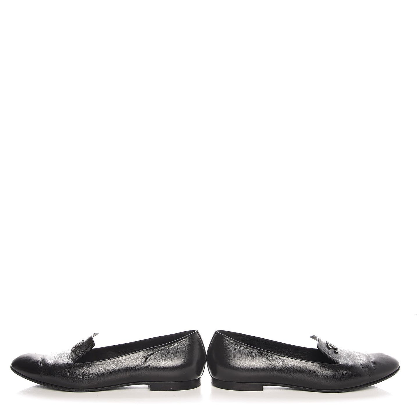 Calfskin CC Loafers 39 Black