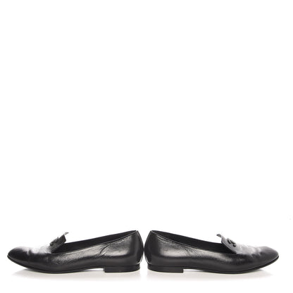 Chanel Calfskin CC Loafers 39 Black 7 of 10