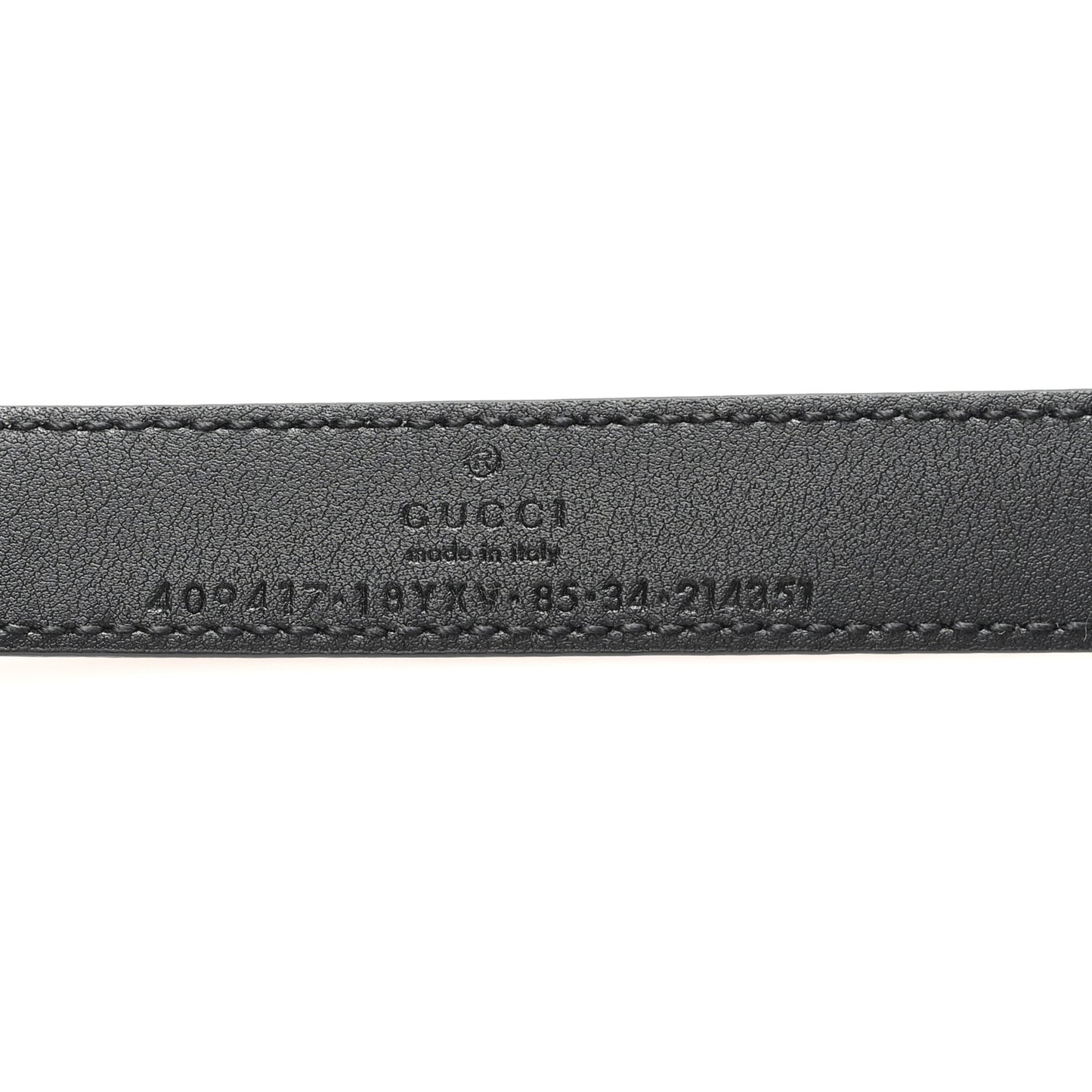 Calfskin Double G 85 34 Belt Black