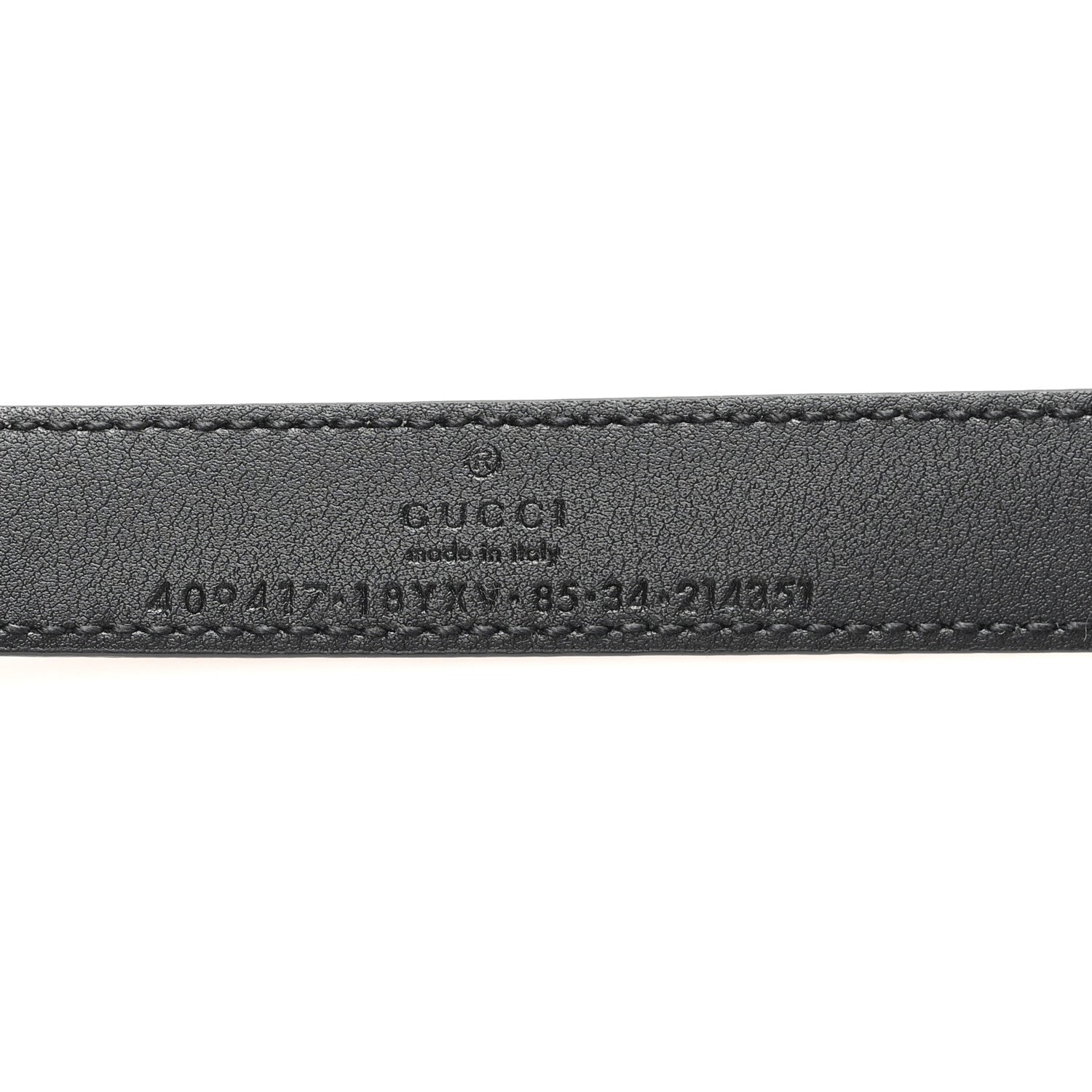 Gucci Calfskin Double G 85 34 Belt Black 3 of 4