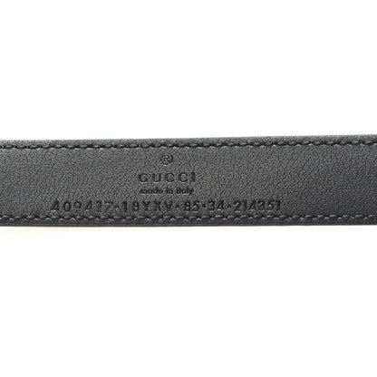 Gucci Calfskin Double G 85 34 Belt Black 3 of 4