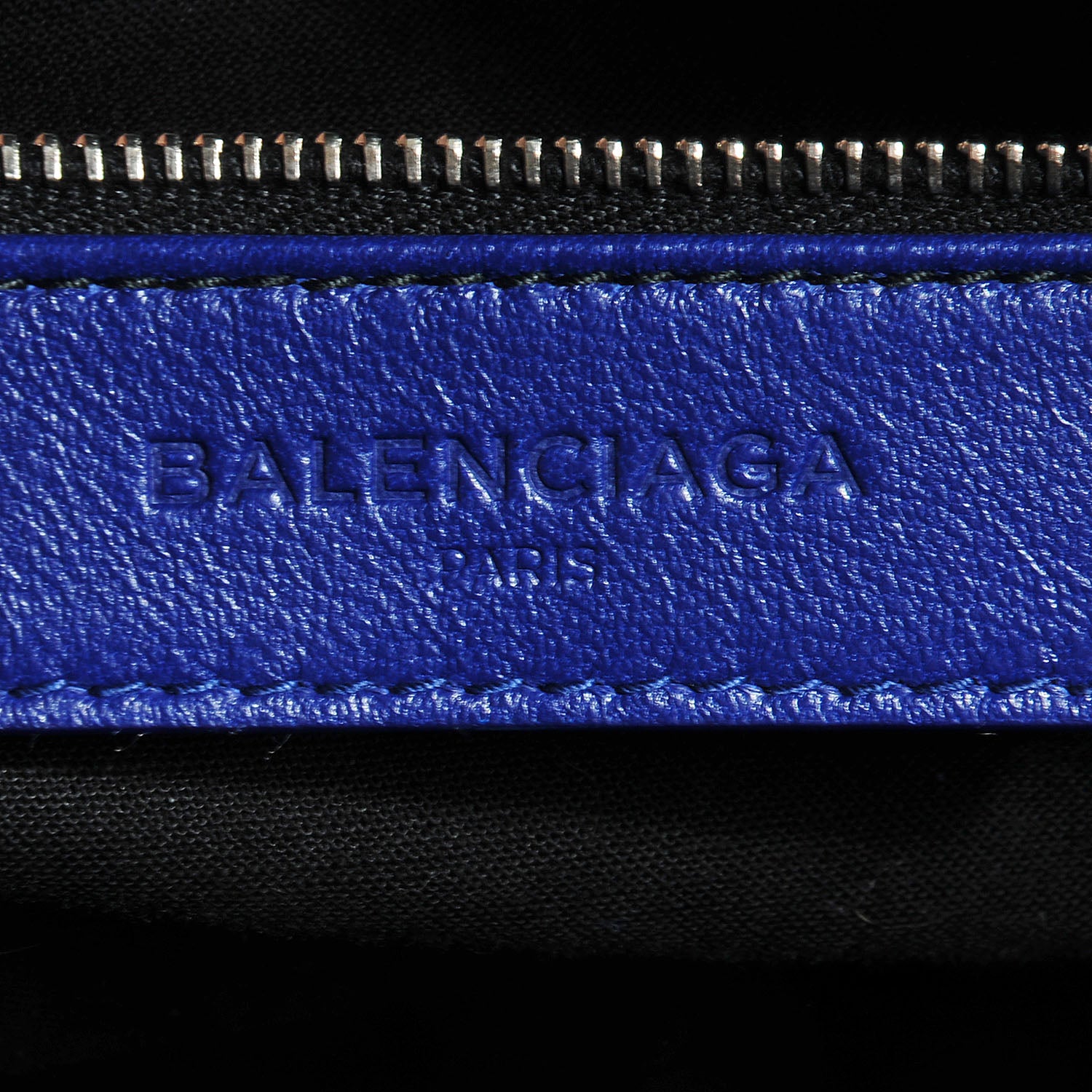 Balenciaga Chevre Silver Metallic Edge Hardware City Bleu Roi 12 of 12