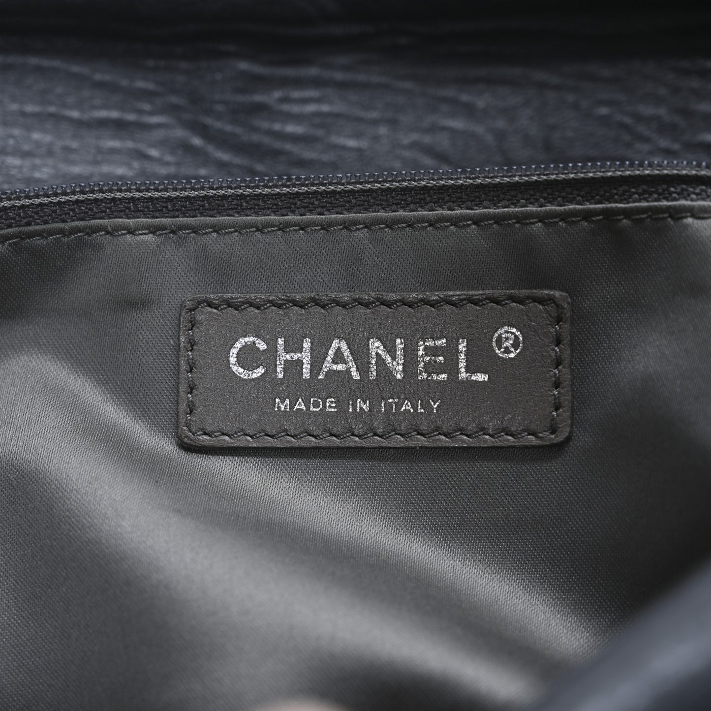 Lambskin Quilted Padded Envelope Flap Black