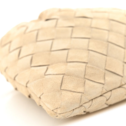 Bottega Veneta Suede Intrecciato Small Dustbag Ecru Gold 9 of 10