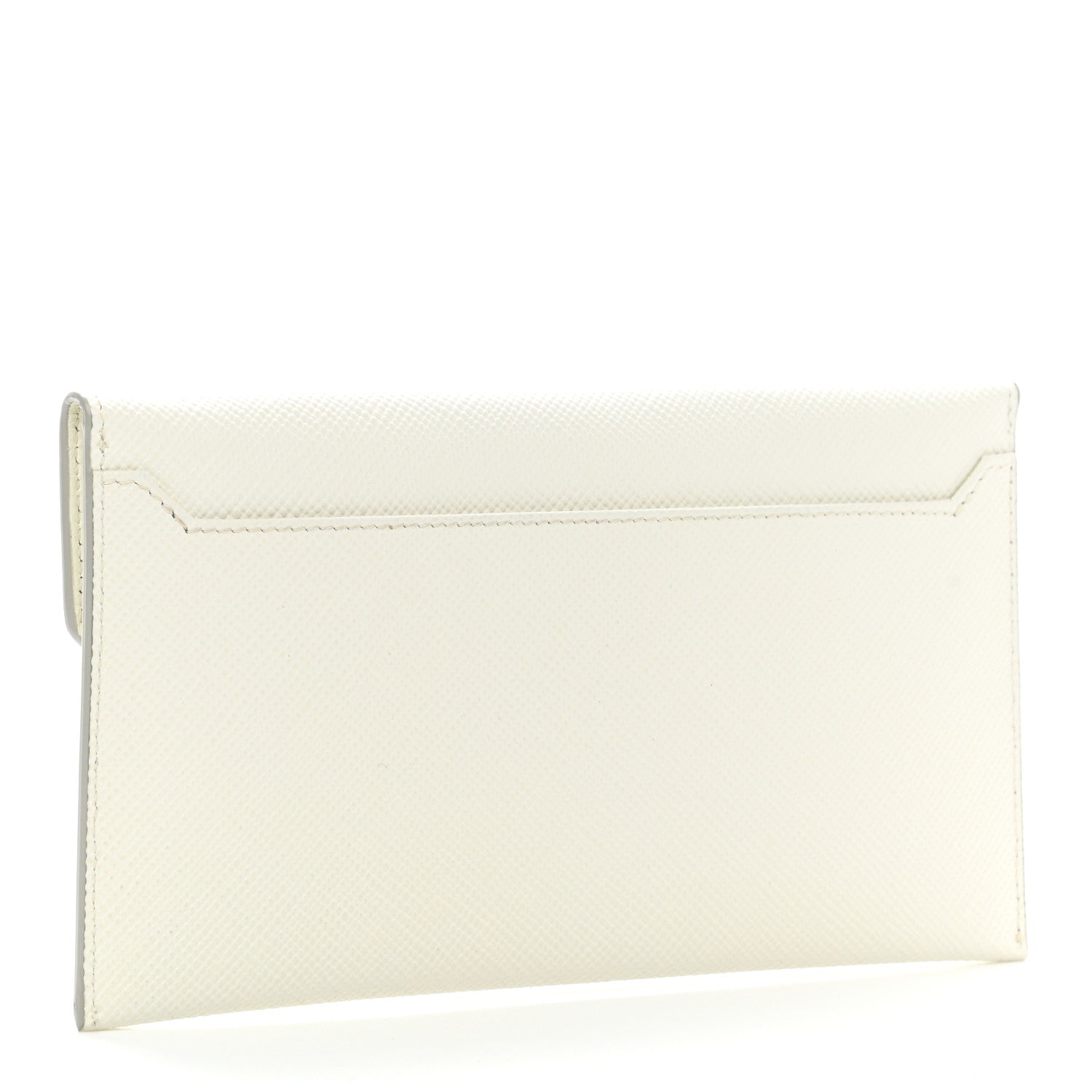 Prada Saffiano Envelope Clutch White 3 of 8