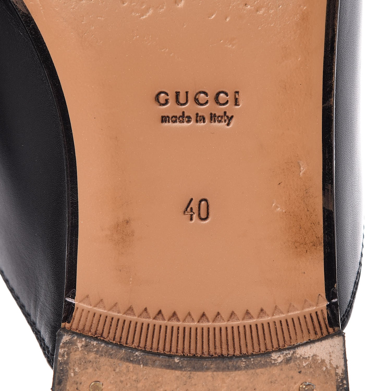 Gucci Calfskin Womens Princetown Slippers 40 Black 11 of 16