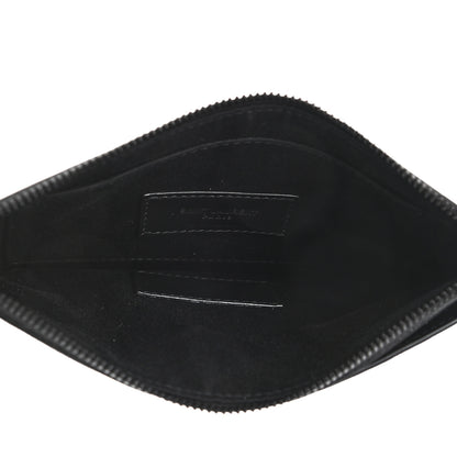 Saint Laurent Grain De Poudre Monogram Bill Pouch Black 5 of 7