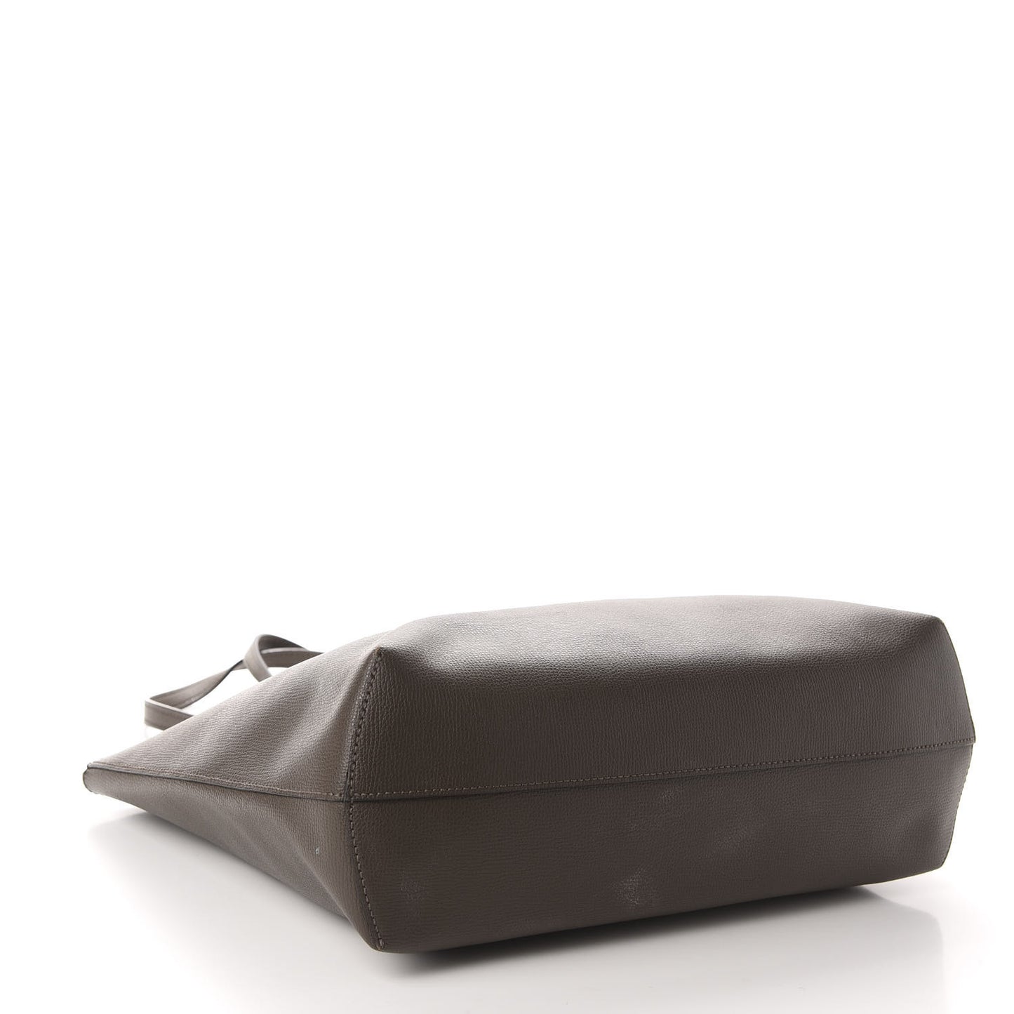 Vitello Vienna Enamel F is Fendi Shopping Tote Carbone Tobacco
