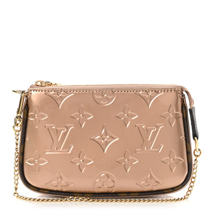 Louis Vuitton Metallic Vernis Mini Pochette Accessories Rose Gold 1 of 6