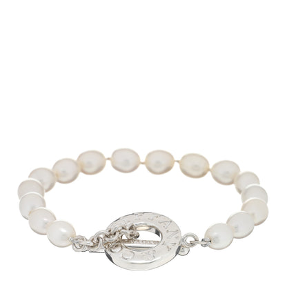Tiffany Sterling Silver Pearl Toggle Bracelet 2 of 3