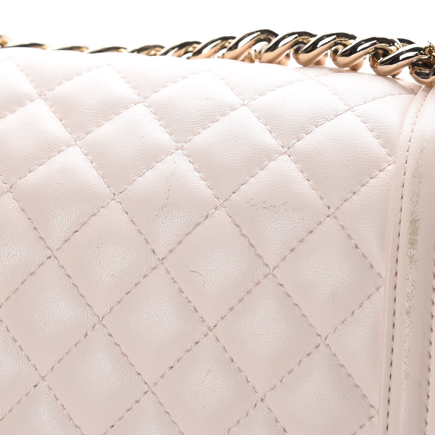 Chanel Lambskin Quilted Medium Boy Flap Light Pink 15 of 19