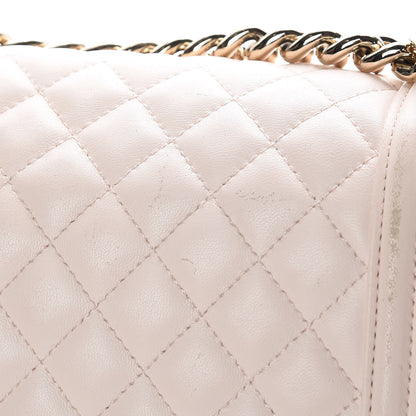 Chanel Lambskin Quilted Medium Boy Flap Light Pink 15 of 19