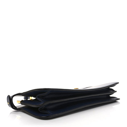 Fendi Vitello King Luxor Camoscio Peekaboo I SEE U Horizontal Satchel Bleu 4 of 6