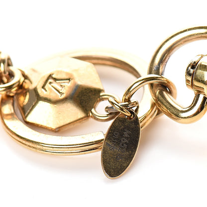 Louis Vuitton LV Facettes Bag Charm Key Holder Gold 4 of 4
