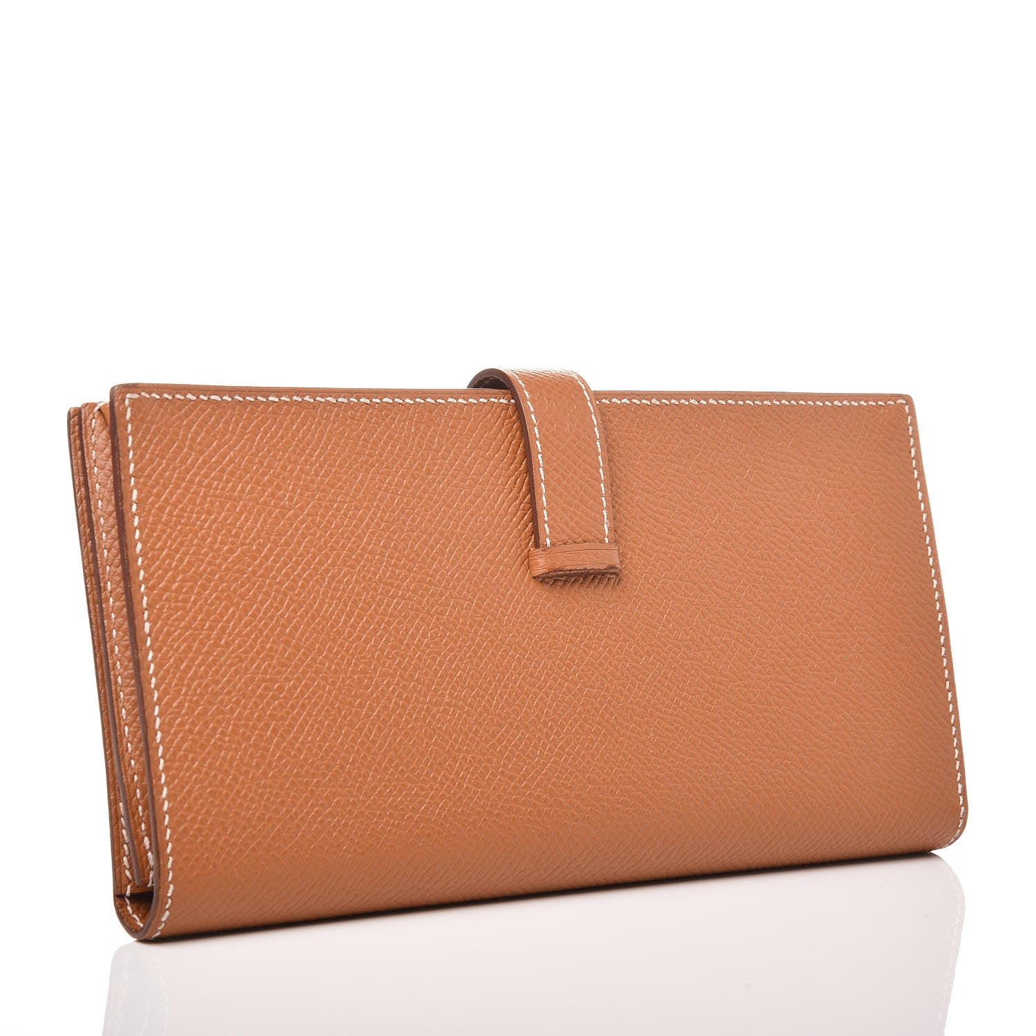 Hermes Epsom Bearn Gusset Wallet Gold 3 of 9