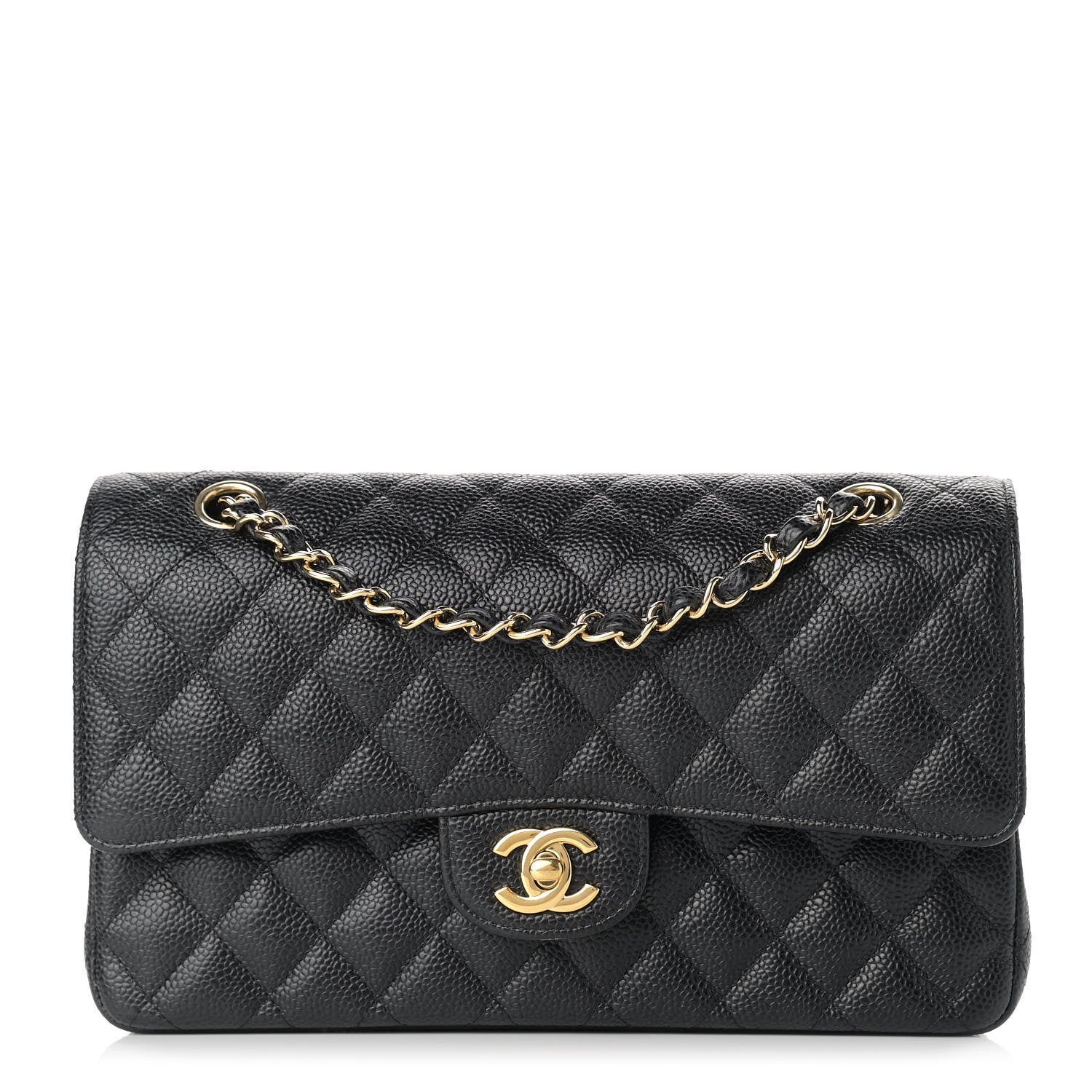 Chanel Caviar Quilted Medium Double Flap Black 1 of 11