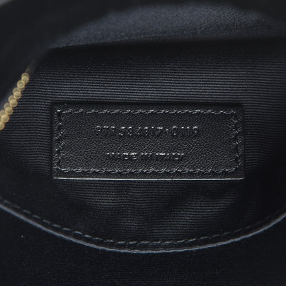 Saint Laurent Velour Matelasse Monogram Lou Belt Bag Black 7 of 10
