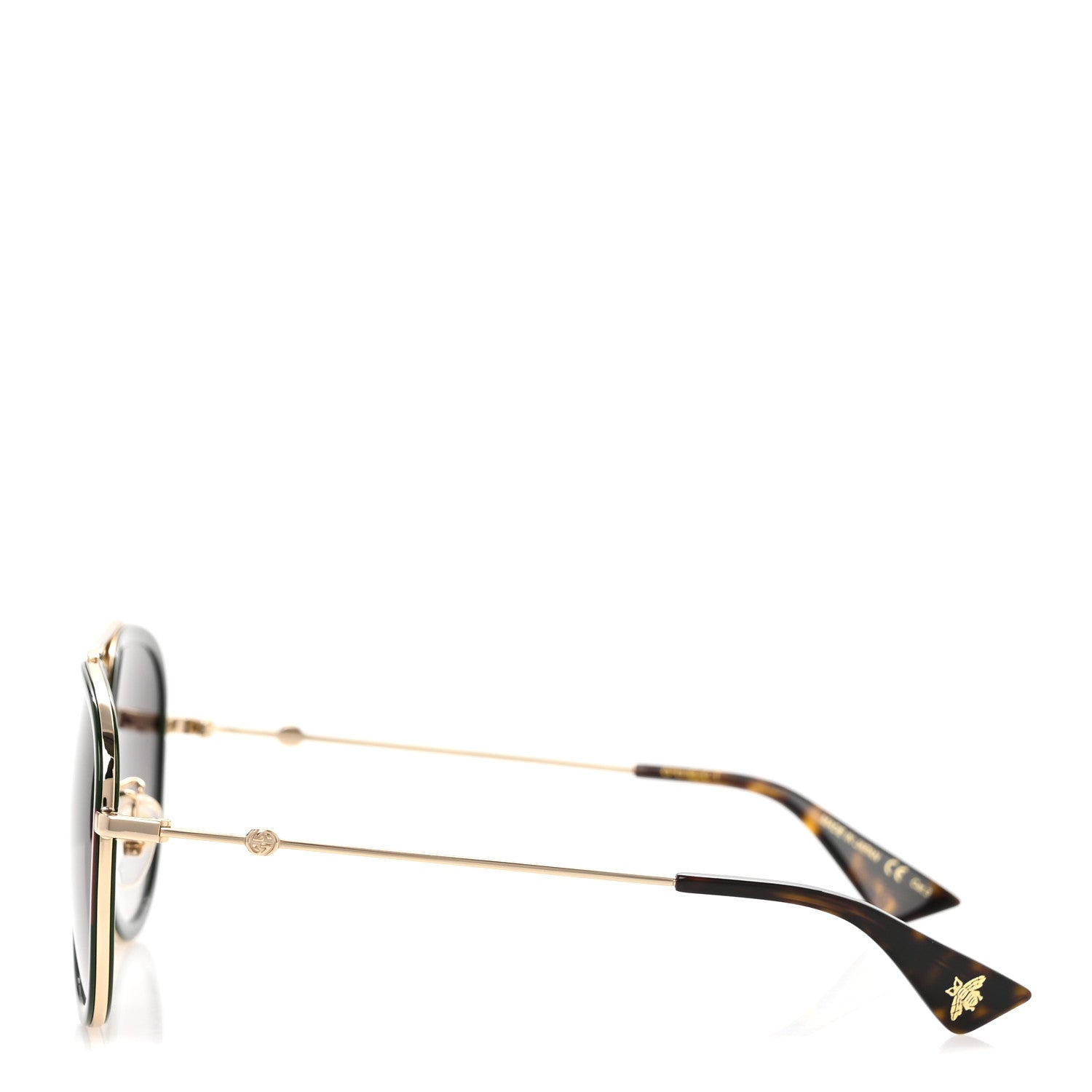 Gucci Web Aviator Sunglasses GG0062S Green Red 3 of 8