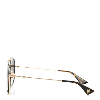Gucci Web Aviator Sunglasses GG0062S Green Red 3 of 8