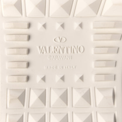 Valentino Garavani Calfskin Rockstud Untitled Open Sneakers 39 White 6 of 8