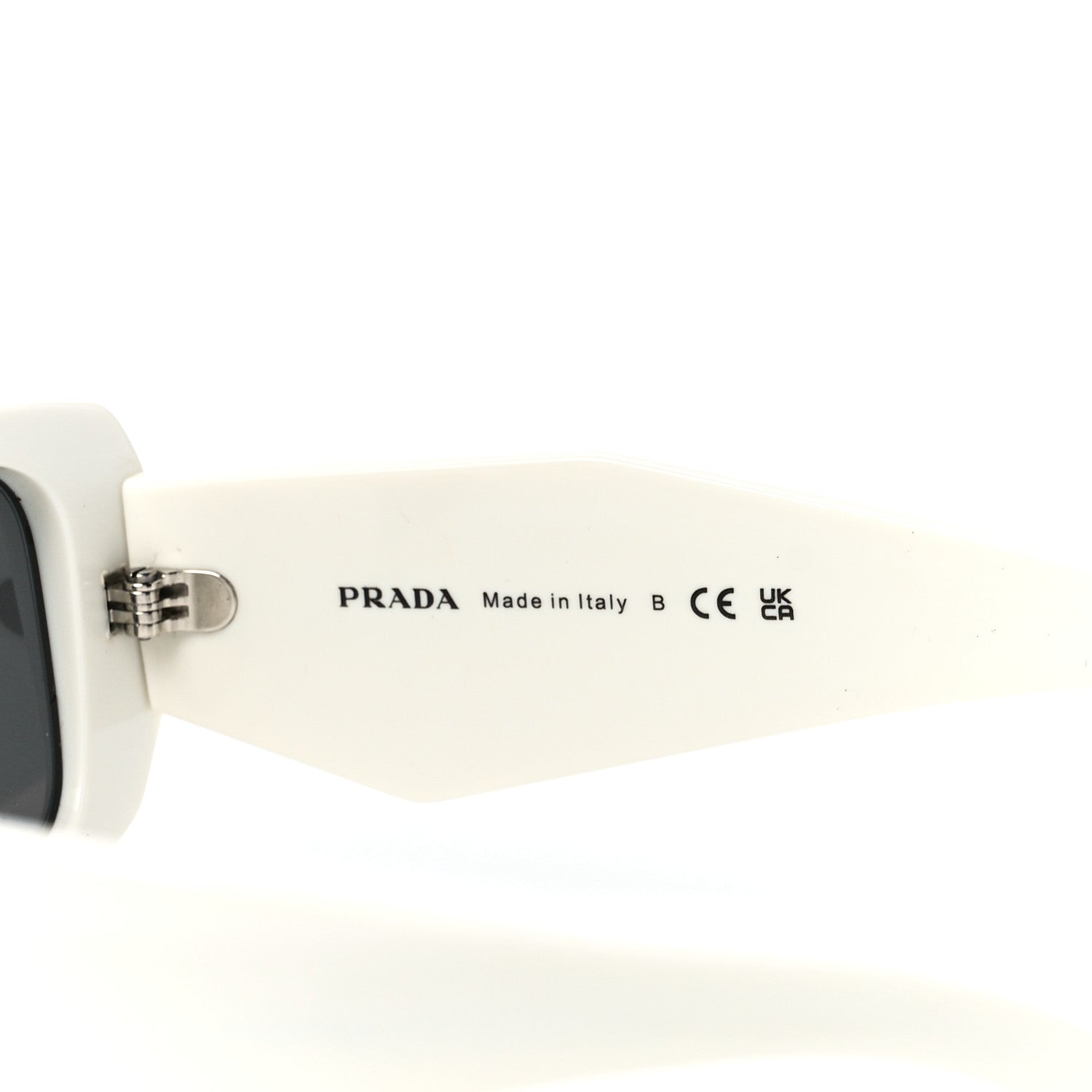 Prada Acetate Symbole Sunglasses SPR 17W White 6 of 6