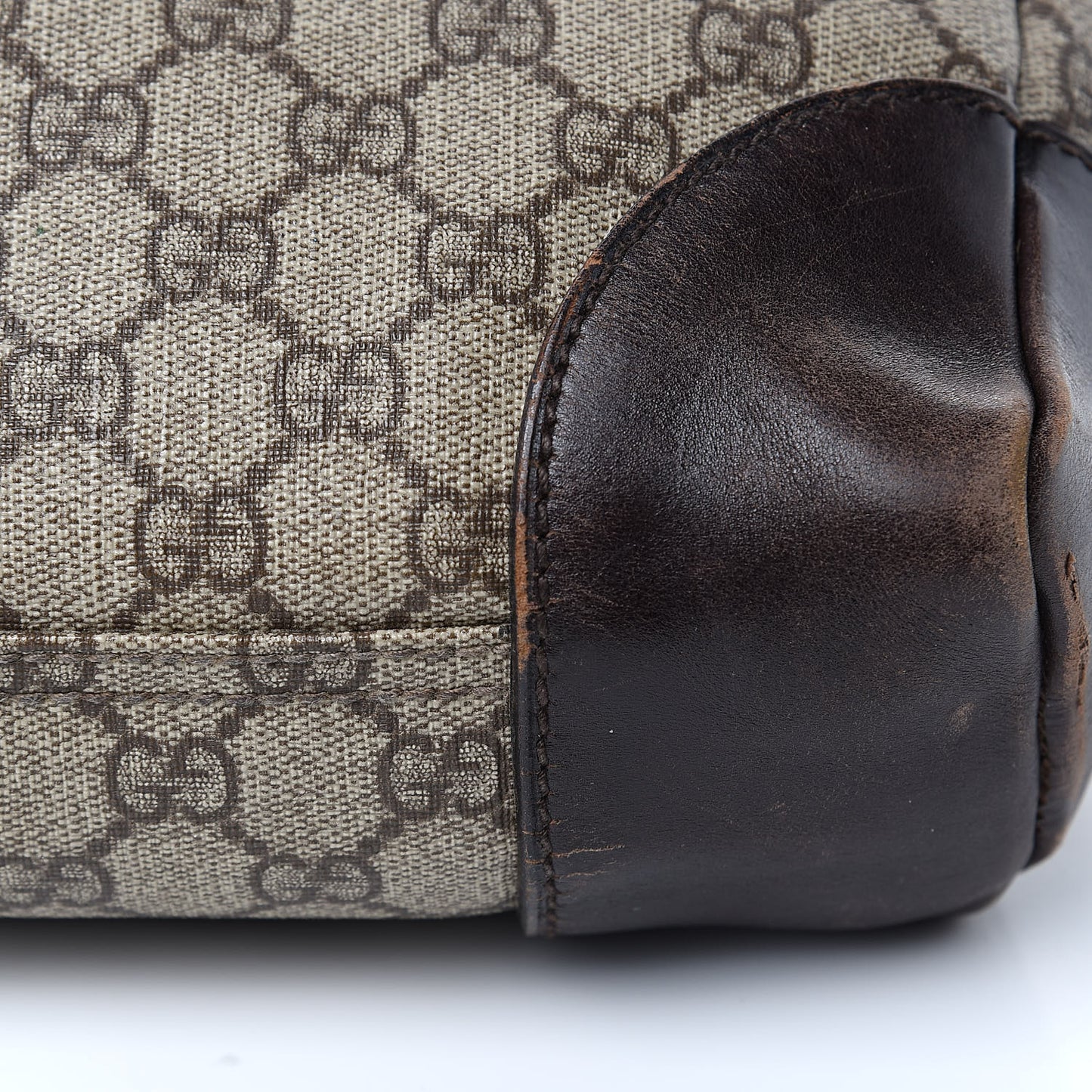 Denim Monogram Flat Messenger Bag Black