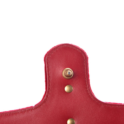 Gucci Velvet Matelasse Mini GG Marmont Shoulder Bag Hibiscus Red 11 of 12