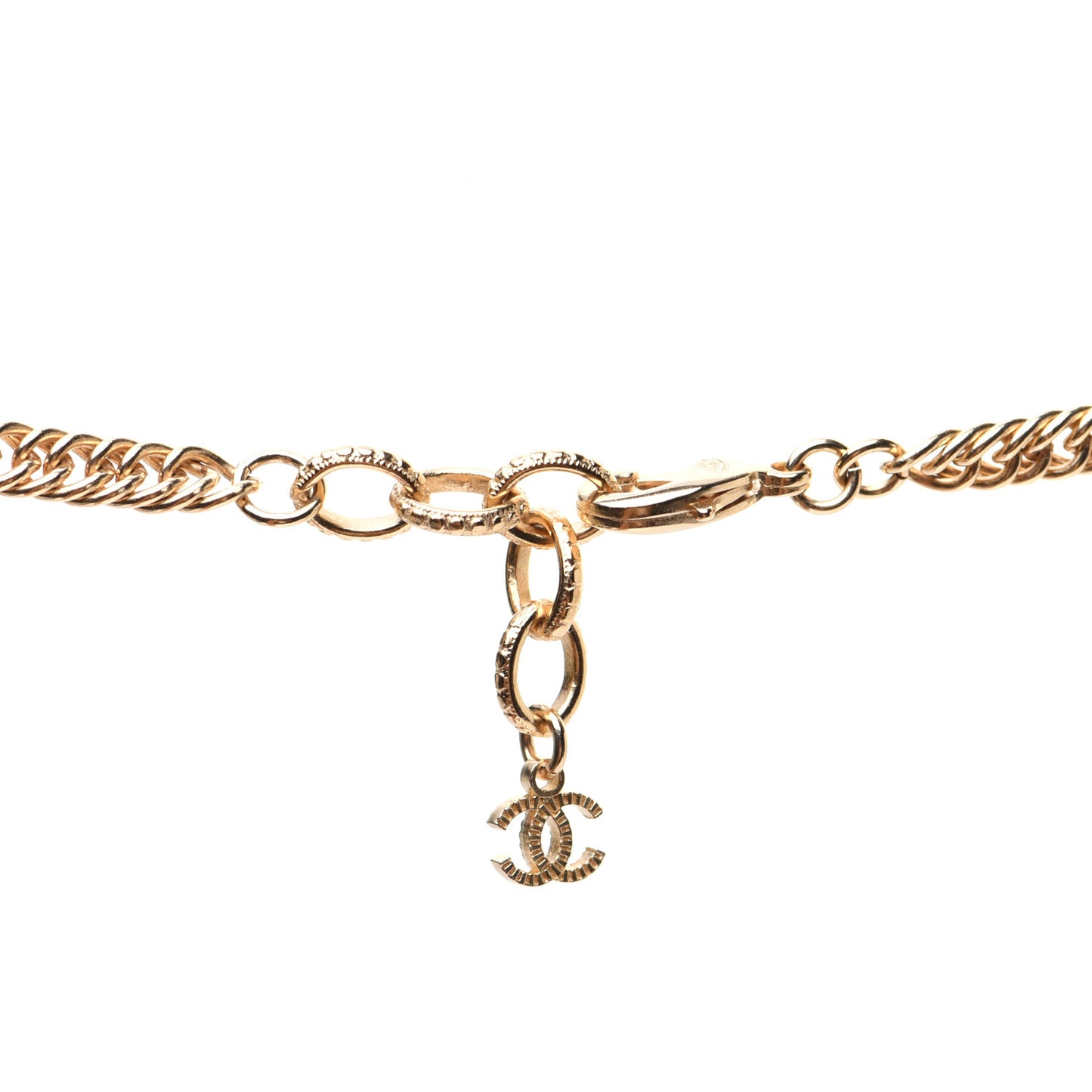ID Dog Tag Charm Necklace Gold