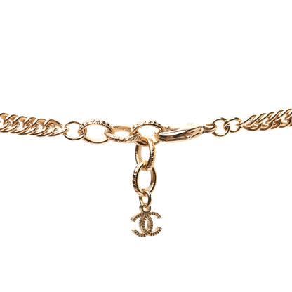 Chanel ID Dog Tag Charm Necklace Gold 4 of 6