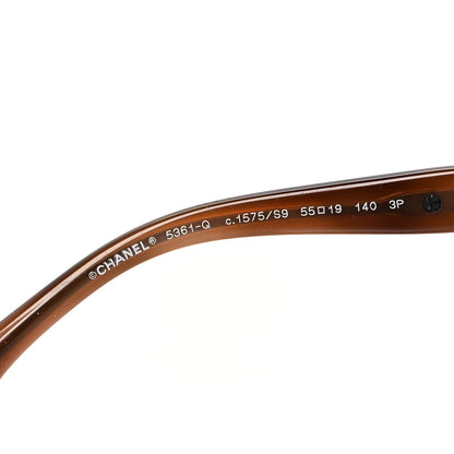 Chanel Lambskin Chain Polarized Sunglasses 5361-Q Brown 6 of 8