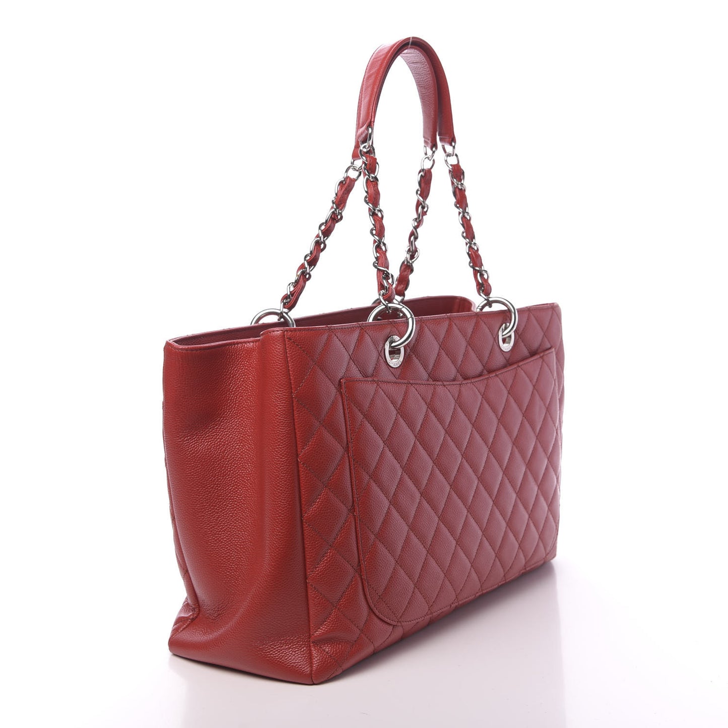 Caviar Quilted XL Grand Shopping Tote GST Red