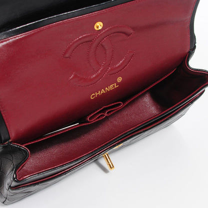 Chanel Lambskin Quilted Medium Double Flap Black 5 of 9