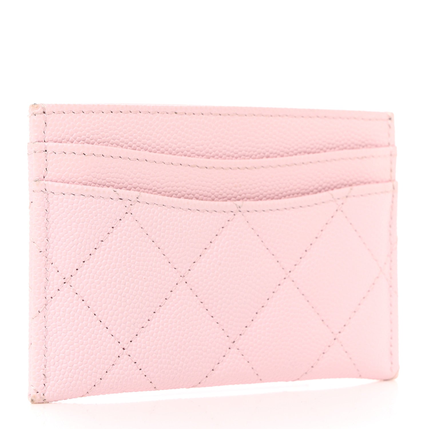 Chanel Caviar Quilted Card Holder Light Pink 3 of 9