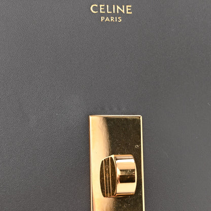 Celine Satinated Calfskin Small 16 Top Handle Bag Gray 11 of 14