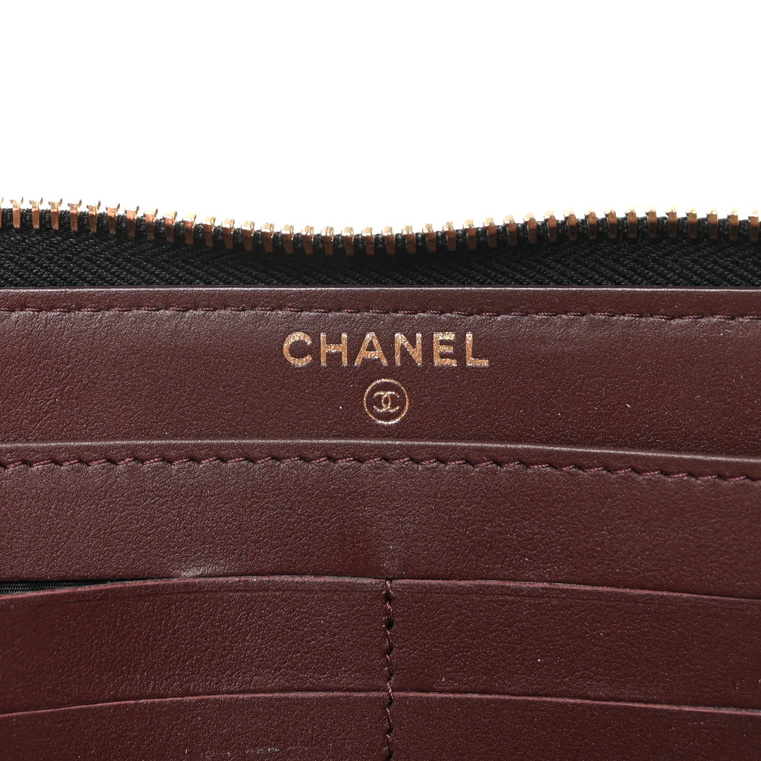Chanel Caviar Quilted Large Gusset Zip Around Wallet Black 6 of 9