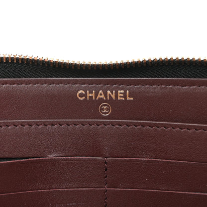 Chanel Caviar Quilted Large Gusset Zip Around Wallet Black 6 of 9