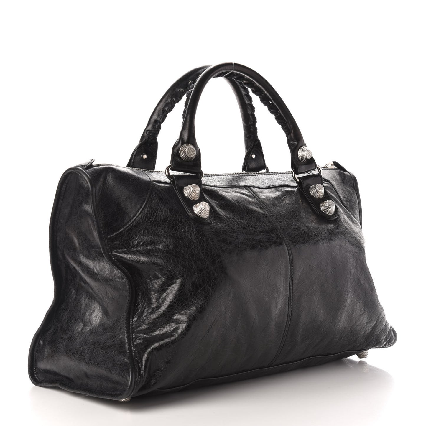Agneau Giant 21 Silver Hardware Work Black