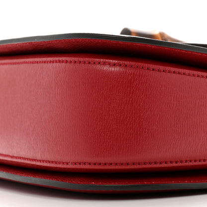 Gucci Shangai Calfskin Small Classic Bamboo Top Handle Bag Romantic Cerise 10 of 11