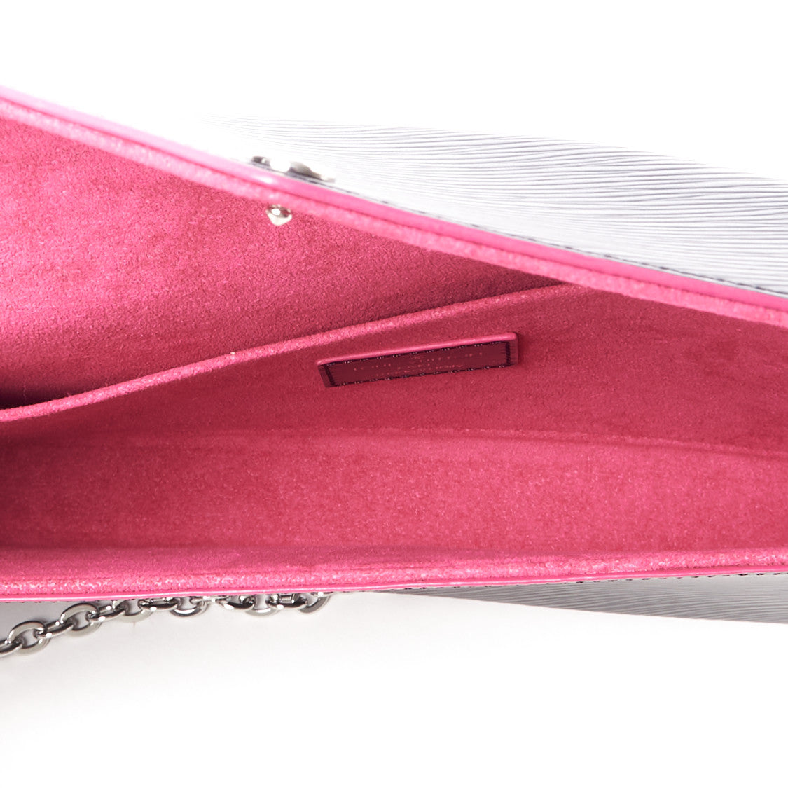 Epi Pochette Felicie Black Hot Pink