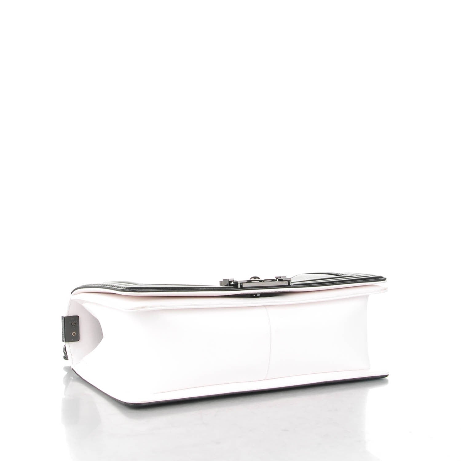 Chanel Calfskin Medium Bi-Color Boy Flap Black White 4 of 9