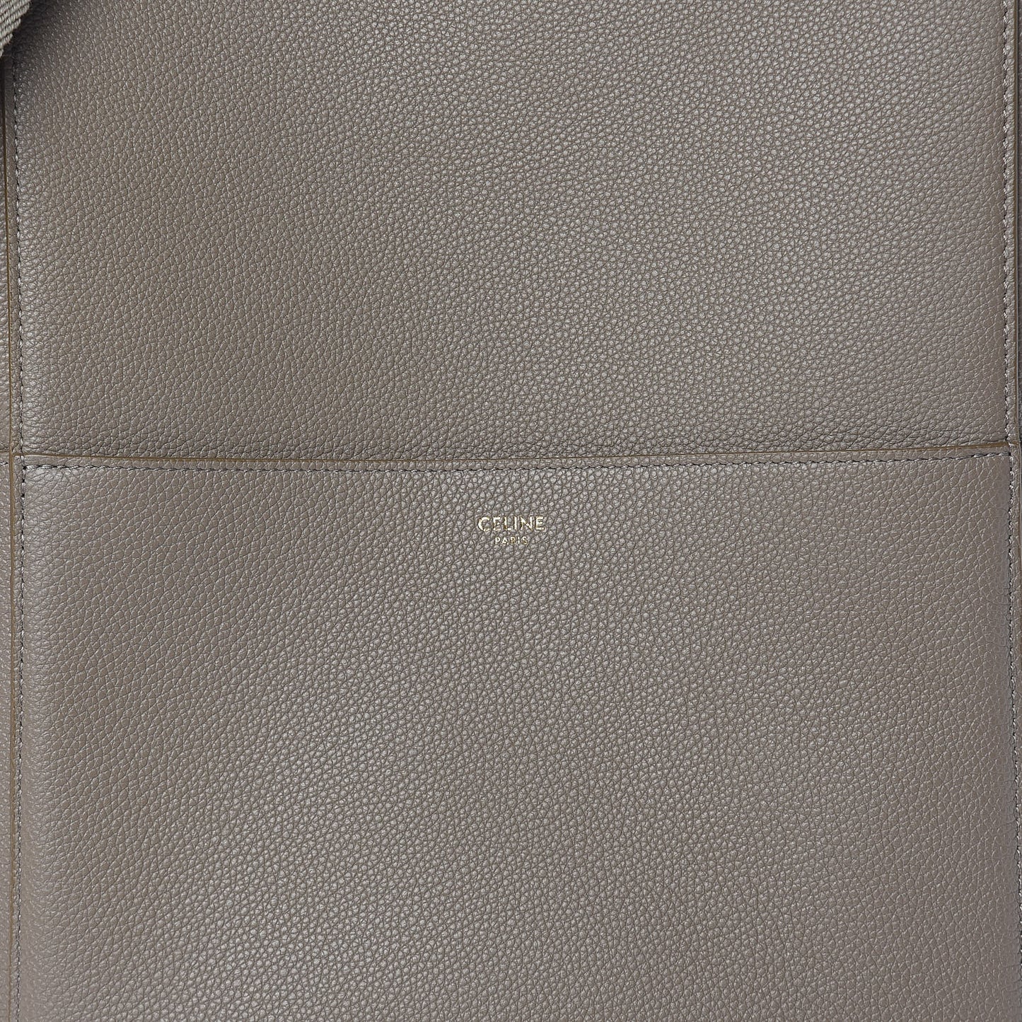 Soft Grained Calfskin Sangle Bucket Bag Taupe