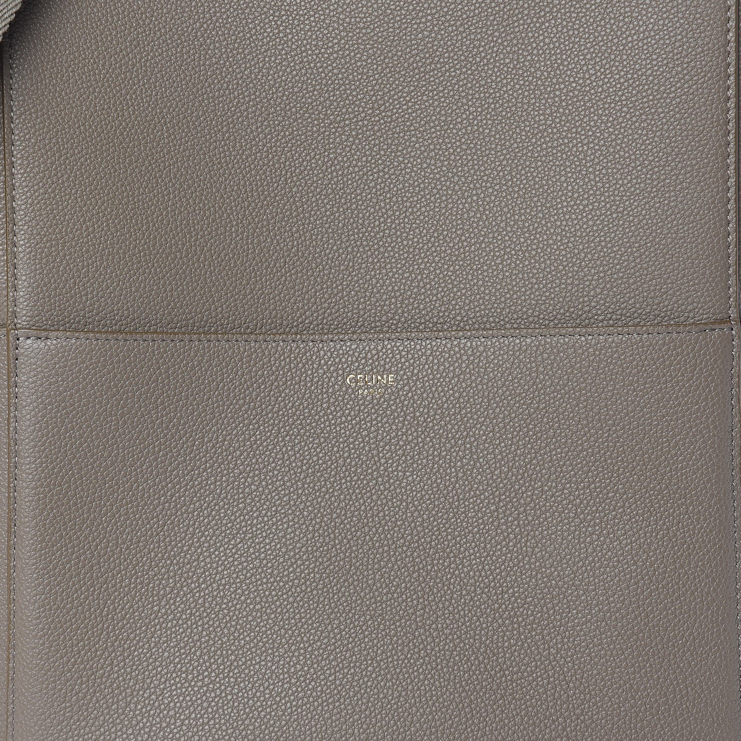Celine Soft Grained Calfskin Sangle Bucket Bag Taupe 9 of 12