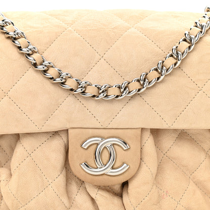 Chanel Washed Lambskin Quilted Mini Chain Around Flap Beige 8 of 12